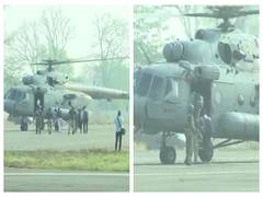 
      
      Polling teams leave for Naxal-hit areas in Bijapur through MI-17 
      
      