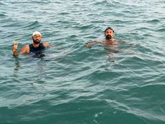 
      
      Bharat, Shaashwat finish Ram Setu Open Water Swimming Expedition
      
      