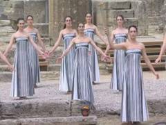 
      
      Olympic flame lit up in Olympia in spectacular ceremony
      
      