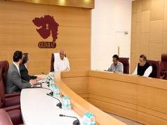 
      
      Brazilian envoy, Gujarat CM discusses cooperation in energy
      
      