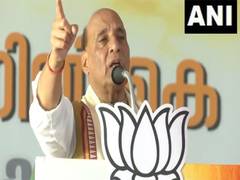 
      
      Rajnath Singh campaigns for former Defence Minister's son
      
      