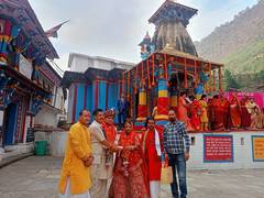 
      
      Uttarakhand: Omkareshwar Temple debuts as wedding venue 
      
      