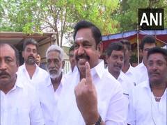 
      
      Former Tamil Nadu CM Edappadi K Palaniswami casts his vote
      
      