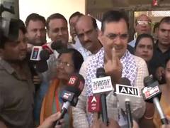 
      
      Rajasthan Chief Minister Bhajanlal Sharma casts vote his vote
      
      