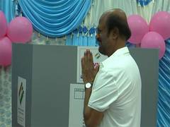 
      
      Rajnikanth casts his vote in Chennai
      
      