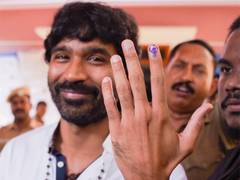
      
      Dhanush casts vote in Chennai
      
      