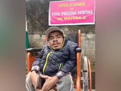 
      
      PwD voter casts his vote in J-K’s Ramban
      
      