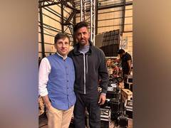 
      
      Hrithik poses with French Consul General in Mumbai on ‘War 2’ set
      
      