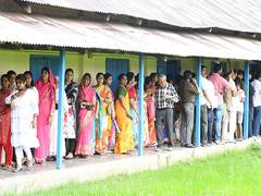 
      
      West Bengal records 77.57 per cent voter turnout till 5 pm
      
      