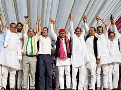 
      
      Akhilesh, Rahul address first joint rally in UP
      
      