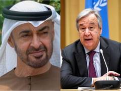 
      
      UAE President, UN Secretary-General discuss regional developments
      
      