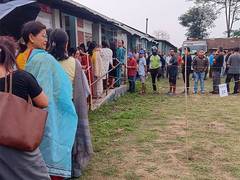 
      
      Re-polling announced at 11 polling booths in Manipur
      
      