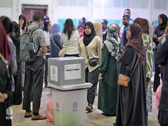 
      
      Voting begins for Maldives parliamentary election
      
      
