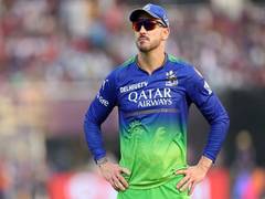
      
      IPL 2024: Faf du Plessis fined for Code of Conduct breach
      
      