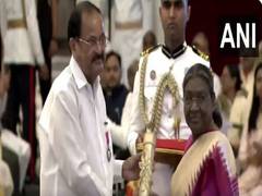 
      
      Venkaiah Naidu, Mithun Chakraborty, others conferred Padma awards
      
      