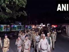 
      
       J-K Police, paramilitary forces hold flag march in Reasi
      
      