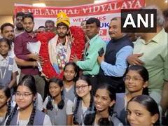 
      
      Gukesh D receives warm welcome at Chennai Airport
      
      