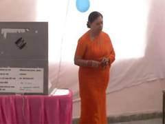 
      
      LS polls: BJP leader Vasundhara Raje casts her vote in Jhalawar
      
      
