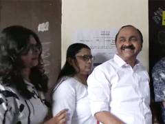 
      
      Kerala: Opposition leader VD Satheesan casts vote in Ernakulam
      
      