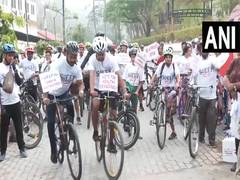 
      
      Cycle rally organised in Assam to encourage voters' participation
      
      
