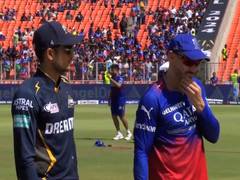 
      
      RCB win toss, opt to field against Gujarat Titans
      
      