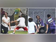 
      
      SRK flaunts his batting skills as he plays cricket with son AbRam
      
      