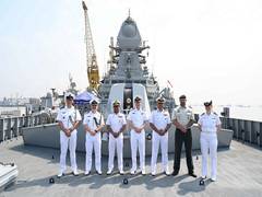 
      
      Royal Netherlands Navy's HNLMS Tromp engages in exercise
      
      
