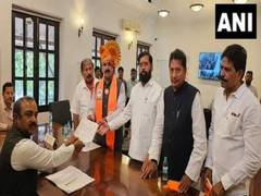 
      
      Shiv Sena candidate Rahul Shewale files his nomination
      
      