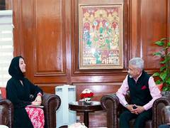 
      
      EAM Jaishankar meets UAE Minister Reem Al Hashimy
      
      
