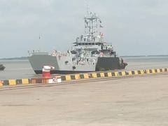 
      
      Indian ships Saryu, LCU58 dock at Yangon port in Myanmar
      
      