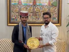 
      
      FIDE Candidates winner D Gukesh meets Union Sports Minister
      
      