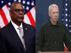 
      
      Israeli Defence Minister and US Secretary of Defence discuss Gaza
      
      