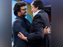 
      
      Amitabh Bachchan hugs Rajinikanth on sets of ‘Vettaiyan’
      
      