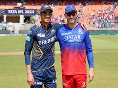 
      
      IPL 2024: RCB win toss, opt to bowl against Gujarat Titans
      
      