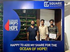 
      
      G Square Organizes 'Drops of Hope' Blood Donation Drive
      
      