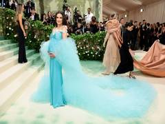 
      
      Met Gala 2024: Lea Michele flaunts her baby bump in blue 
      
      