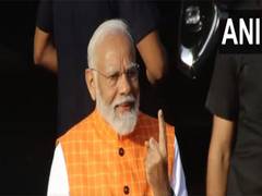 
      
      PM Modi casts his vote for third phase of Lok Sabha elections
      
      