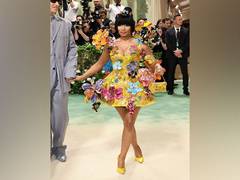 
      
      Met Gala 2024: Nicki Minaj blooms in 3D floral minidress 
      
      