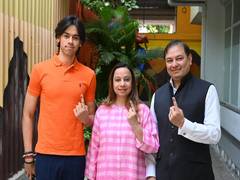 
      
      Adani Group’s Pranav Adani casts his vote in third phase
      
      