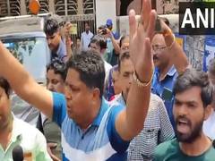 
      
      TMC protests against BJP's Sreerupa Choudhary at polling station 
      
      