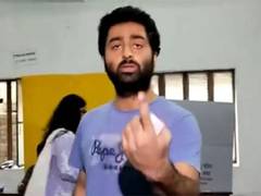 
      
      Arijit Singh casts his vote in West Bengal's Murshidabad
      
      