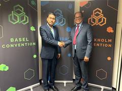
      
      Indian envoy meets Rolph Payet, discuss LiFE, pro-people planet 
      
      