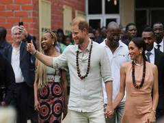 
      
      Prince Harry and Meghan reach Nigeria for a three-day visit
      
      