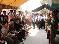 
      
      Trishakti Corps distributed essential relief materials at Assam
      
      
