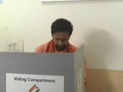 
      
      G Kishan Reddy cast vote in Telangana's Barkatpura
      
      