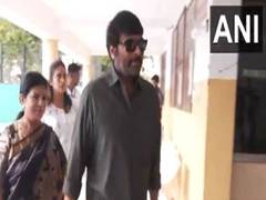 
      
      Chiranjeevi, wife Surekha Konidela cast vote in Hyderabad
      
      