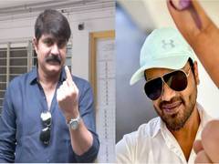 
      
      Actors Srikanth, Manchu Manoj cast their votes in Hyderabad
      
      