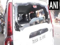 
      
      Lok Sabha election: Stones pelted at BJP's Dilip Ghosh car
      
      