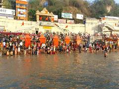 
      
      Haridwar: Devotees celebrate Ganga Saptmi at Har ki Pauri 
      
      