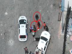 
      
      Aerial footage shows Palestinian gunmen in UNRWA Rafah facility
      
      